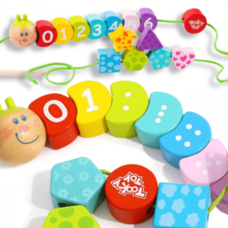 Tooky Toy igra Pertlanja-Gusenica