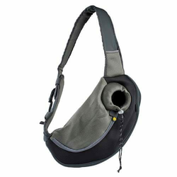 Duvo+ Sarah Crazy Paws Torba za ljubimce, M, 34x19x47.5cm, Crno-siva
