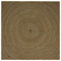 Tepisi za područja Crna 240 x 240 cm Juta