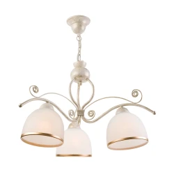 Luster na lancu RETRO II 3xE27/60W/230V bela patina