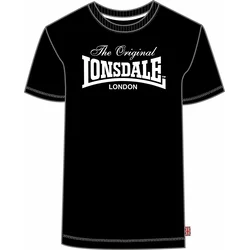 LONSDALE Majica  COLSBROOKE   črna / bela