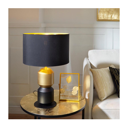 Eglo 390188 - Stona lampa LAURIGNANO 1xE27/40W/230V crna/zlatna