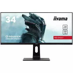 Iiyama 34 UW Pro-Gaming, G-Master red eagle, 144Hz, IPS panel, 3440x1440 (21:9), Height Adjust. (13cm), 1ms (MPRT), 350cdm˛ HDR, FreeSync,