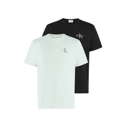 Calvin Klein Jeans Majica CLASSIC pastelno zelena / črna