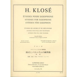 KLOSE H.:ETUDES DE GENRE ET DE MECANISME