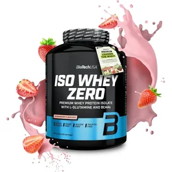 BioTechUSA Protein Iso Whey Zero, Jagoda, 1800 g