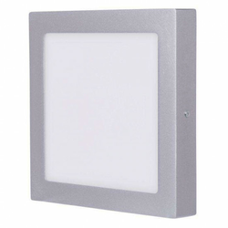 LED stropna svjetiljka Emos Panel S18W NW srebrna kvadratna