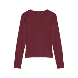 VERO MODA Majica VMCHLOE vinsko rdeča