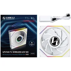 LIAN LI Lian Li UNI FAN TL Wireless ventilator za ohišje, ARGB, PWM 120mm, bel