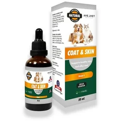 Ave&Vetmedic Coat&skin Preparat za održavanje kože i dlake kod pasa i mačaka, Oralni rastvor, 50ml