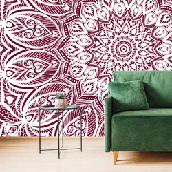 Tapeta Mandala harmonije na rožnatem ozadju - 147x270