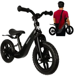 KRUZZEL dječji balans bicikl 12 – lagani bicikl bez pedala za djecu 2+