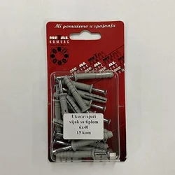 MetalKom Ukucavajuci Vijak 6x40, 15 komada