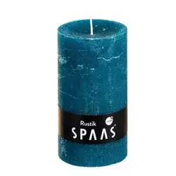 Ljubki dom Stebričasta sveča SPAAS RUSTIK 13 cm modra