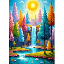 Enjoy - Puzzle Gozdna kaskada - 1 000 kosov
