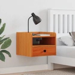 Noćni ormarić s ladicama 2 pcs Vosak smeđa 38 x 36 x 29,5 cm