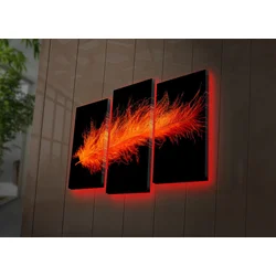 Wallity Dekorativna LED slika 3PATDACT-19, 66x45cm, 3 dijela
