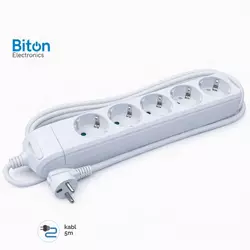 PRENOSNA PRIKLJUCNICA BITON PETOSTRUKA 5M KB-RB-05L