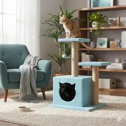 Paws & Whiskers Kućica za mačke, Tirkizna