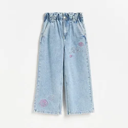Reserved - Wide leg farmerke s vezom