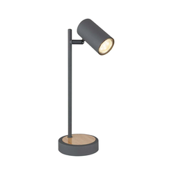 Globo 57910TG - Stona lampa ROBBY 1xGU10/5W/230V siva/braon