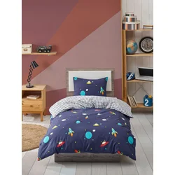 Lessentiel Maison Komplet posteljine Uzay, 140x200 cm, Teget