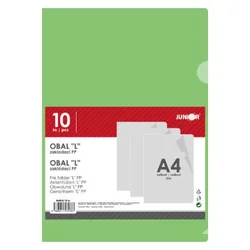 Mapa L PP/A4, zelena - set 10 kos