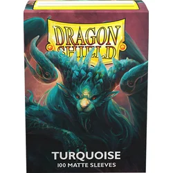 Dragon Shield 100 Standard Sleeves - Players Choice - Turquoise Matte