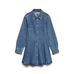 VERO MODA Dolga srajca VMJESSIE moder denim