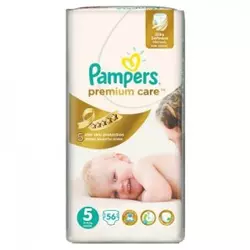 Pampers pelene premium care jumbo pack 5 junior 11-18kg 56