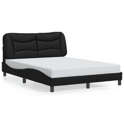 Okvir kreveta s LED-om bez madraca Hvar crni 140 x 200 cm