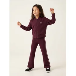 Sinsay - Flare pantalone sa dodatkom viskoze Active - burgundy