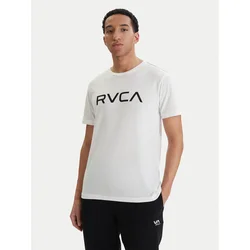 RVCA Majica Big M420VRBI Bela Slim Fit