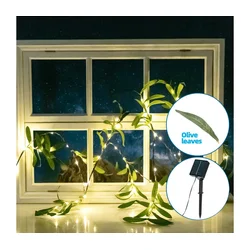 Aigostar - LED solarni lanac 60xLED/4m IP65 topla bela maslinasta
