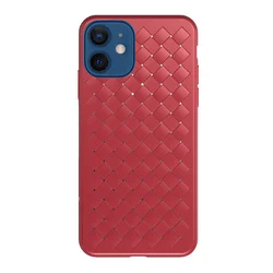 Maska Braided za iPhone 12 mini, Crvena