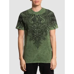 Affliction Alpha Strike moška majica military green heavy lava