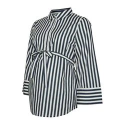 MAMALICIOUS Bluza temno modra/bela