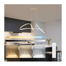 Brilagi-LED prigušiva luster na sajli TWISTER LED/60W/230V 3000-6000K bež + daljinski upravljač