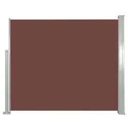 Vidaxl Zložljiva stranska tenda 120 x 300 cm rjava