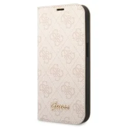 Maska na preklop Guess PC/TPU 4G Metal Camera Outline Book za iPhone 14 Pro Max Pink