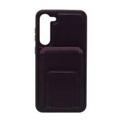 Maska za telefon LEATHER MAGSAFE WALLET za Samsung S23 Plus, Ljubičasta