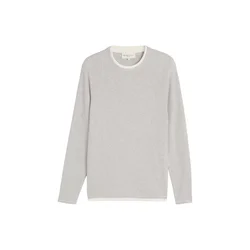 TOM TAILOR DENIM Pulover slonovina / svetlo siva