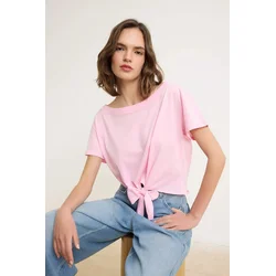 Trendyol Milla Ženska majica TWOSS26TS00248, Roze