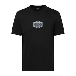 BOSS Majica Logo Tape2 50574200 Črna Regular Fit