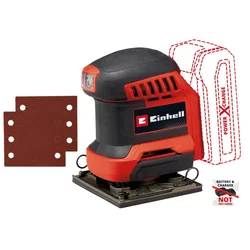 EINHELL PXC Akumulatorska jednoručna vibraciona brusilica  TE-OS 18/113 Li- Solo, Crvena