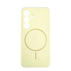 Silikonska futrola Magsafe LUX Samsung S25 + ŽUTA