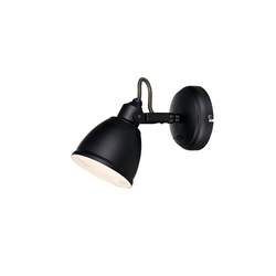 Markslöjd 105814 - Zidna svetiljka FJÄLLBACKA 1xE14/40W/230V crna