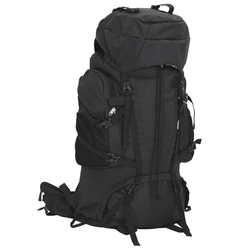 Ruksak za planinarenje crni 100 L od tkanine Oxford