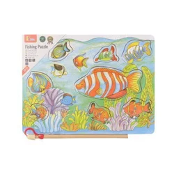 Viga Leseni magnet za sestavljanke Fish Magnet