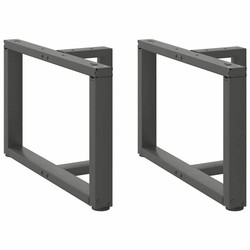 Noge za klub stolić T-oblika 2 kom antracit 70x25x(42-43) cm čelik
